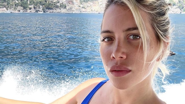 Wanda Nara impactó con una enteriza cavada con aberturas y un sorpresivo anuncio