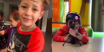 El pequeño que festejó su cumpleaños de una forma muy peculiar.