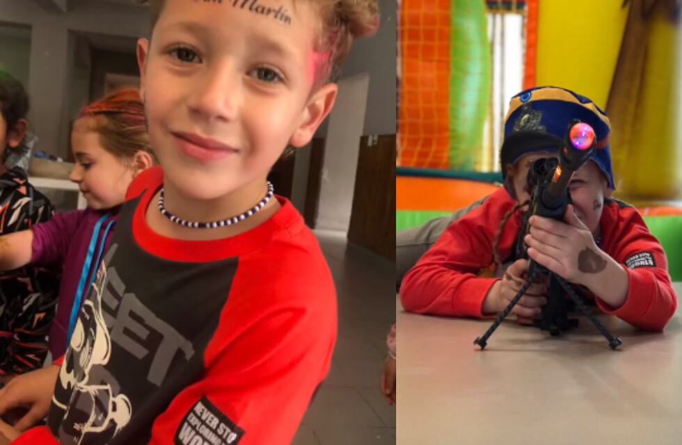 Video: un pequeño cordobés celebró su cumpleaños disfrazado de San Martín