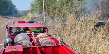 Incendio descontrolado en la localidad de 9 de Julio.