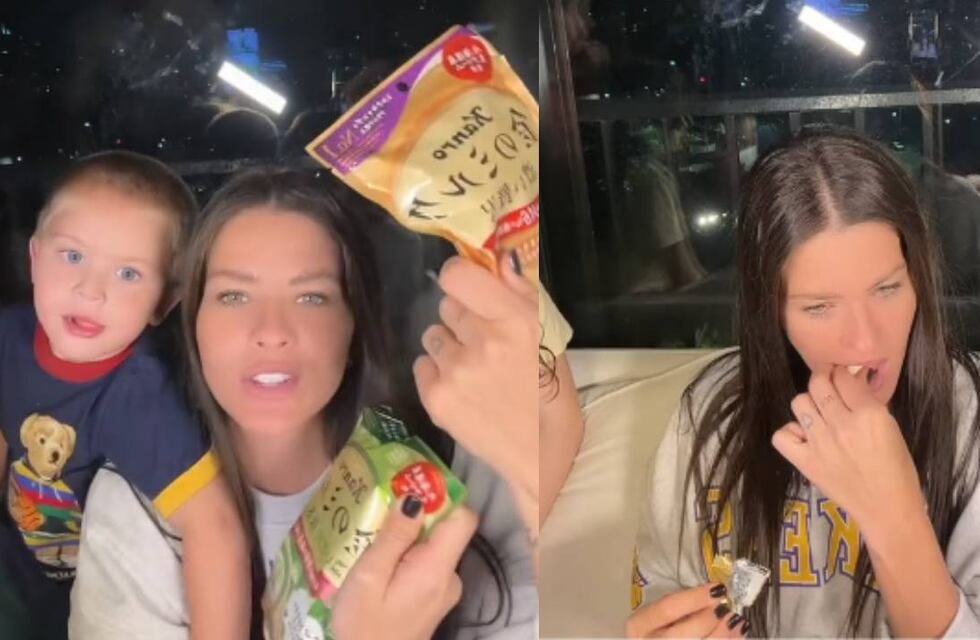 La China Suárez probó dulces japoneses por primera vez, pero un detalle la decepcionó
