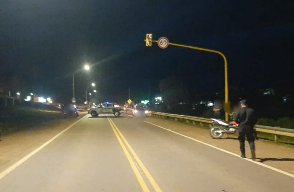 Motociclista alcoholizado embistió y mató a una mujer en Bernardo de Irigoyen