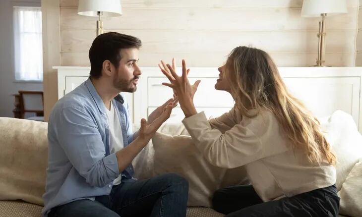 Pelea de pareja.