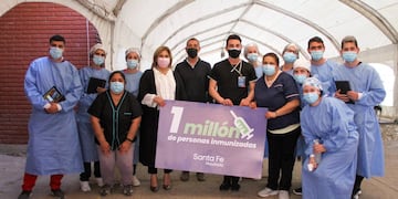 Martorano: "Superamos el objetivo de vacunación trazado para agosto". (Gobierno de Santa Fe)