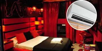Insólito: intentaron robar un aire acondicionado de un hotel alojamiento, pero algo salió mal.