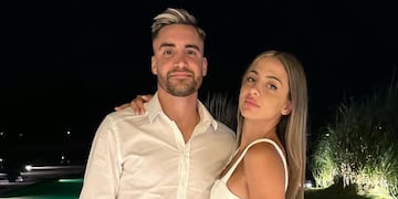 Nicolás Tagliafico y Caro Calvagni. Foto: Instagram