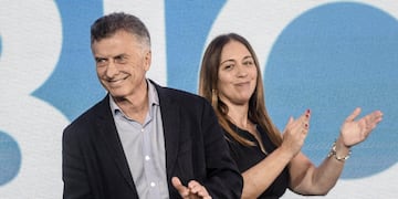 Mauricio Macri y María Eugenia Vidal. (Federico López Claro)