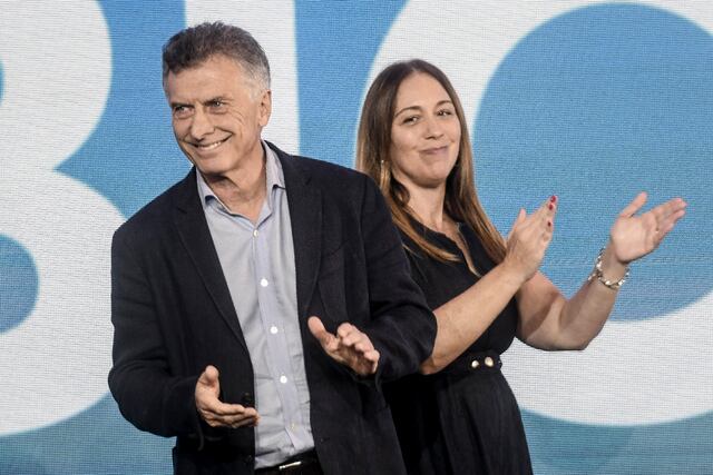 Mauricio Macri y María Eugenia Vidal. (Federico López Claro)