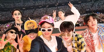 RM, Jin, J-Hope, Suga, V, Jimin y Junkook, miembros de BTS.