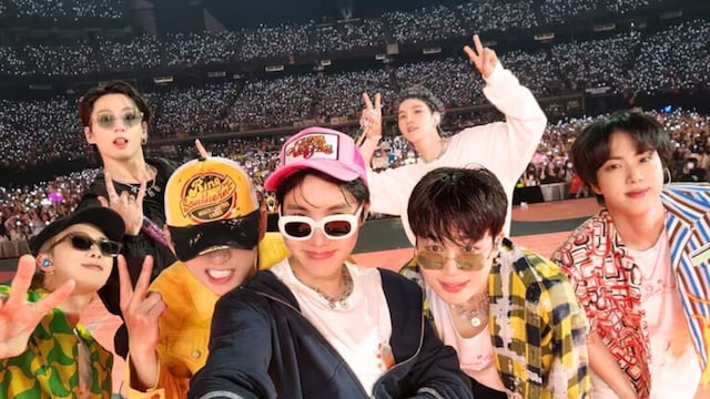 RM, Jin, J-Hope, Suga, V, Jimin y Junkook, miembros de BTS.