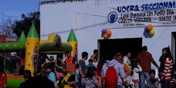 Pérez: gran festejo por el Día del Niño en el barrio Cabín 9 (Facebook Ramiro Said)