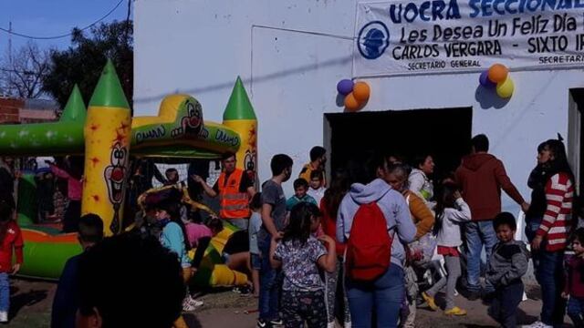 Pérez: gran festejo por el Día del Niño en el barrio Cabín 9 (Facebook Ramiro Said)