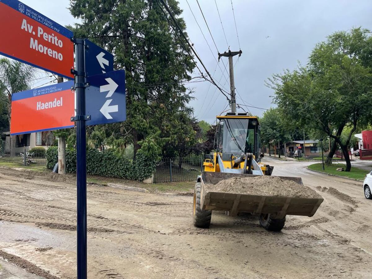 Tareas de refaccion en las zonas afectadas.