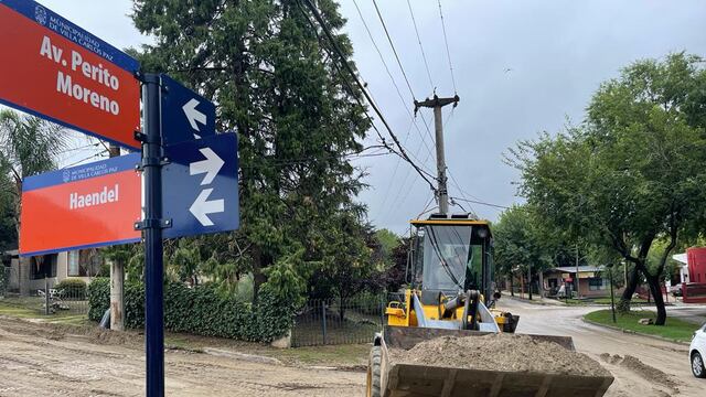 Tareas de refaccion en las zonas afectadas.