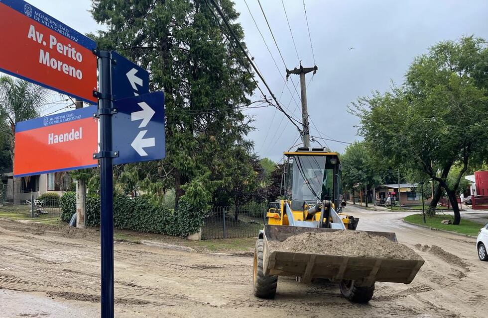 Carlos Paz: tras el temporal comenzaron los arreglos en el distrito sur