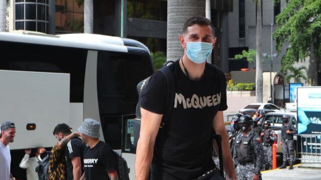 Dibu Martínez llegó a Venezuela para sumarse a la Selección Argentina.