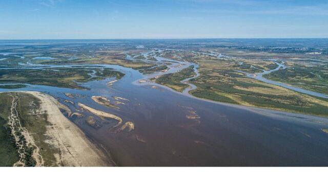 Bajante del río Paraná en Santa Fe.