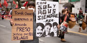 Familiares y allegados a las víctimas reclamaron en diferentes ocasiones que se haga justicia. (facundo luque)