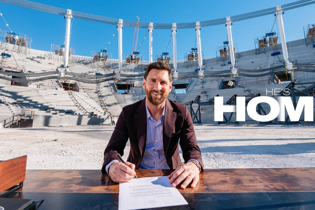 Messi renovó contrato con Inter Miami.