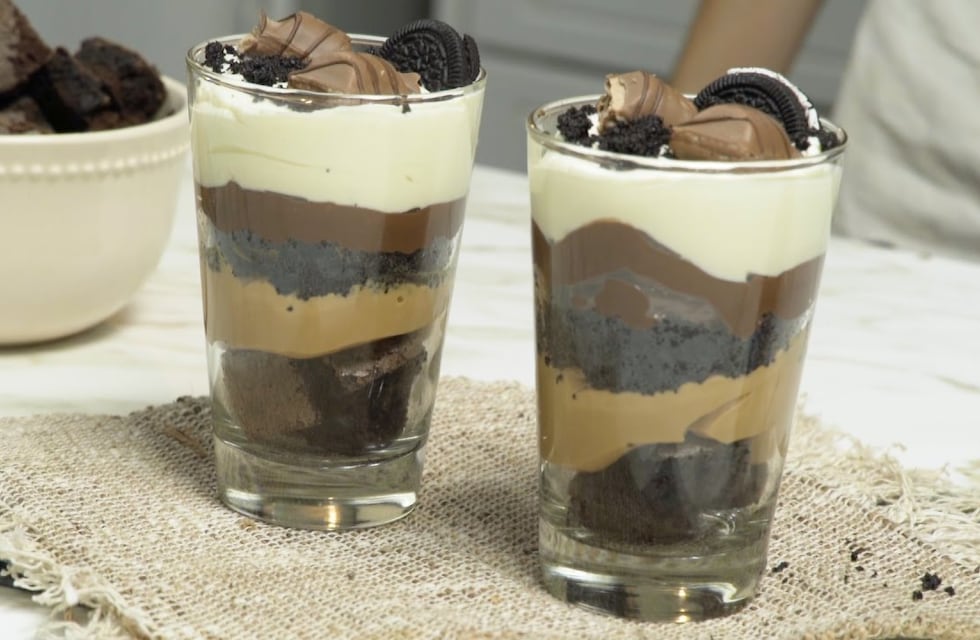 Riquísima copa Oreo ¡con solo tres ingredientes!