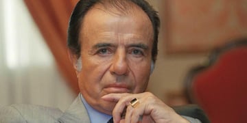 Carlos Saúl Menem, en una foto tomada en 1997. (La Voz/Archivo)
