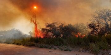 El incendio empezó el jueves y se extendió por las zonas de Cuchillo Có, Santa Rosa, Toay, La Pastoril, Dorila y Guatraché.