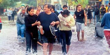El día que la ciudad quedó bajo el agua.