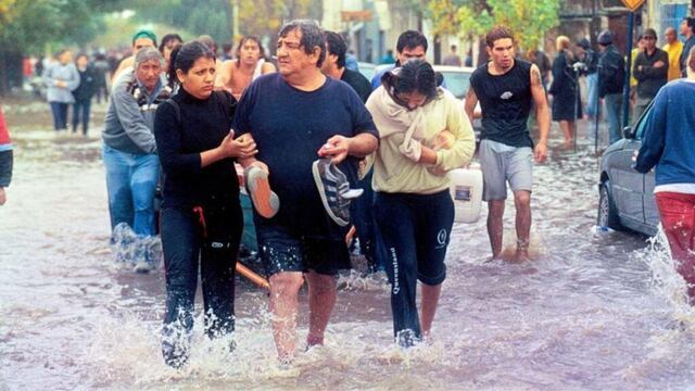 El día que la ciudad quedó bajo el agua.