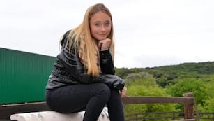 La bailarina cordobesa, Tuli Acosta, a los 15 años.