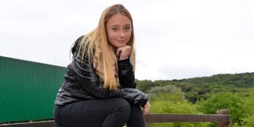 La bailarina cordobesa, Tuli Acosta, a los 15 años.