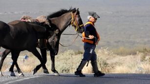 Jorge Martínez Arias, maestro jubilado que emprende su regreso, a caballo, a Entre Ríos.