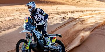 Luciano Benavides, ganador de la Etapa 6 del Dakar en Motos.