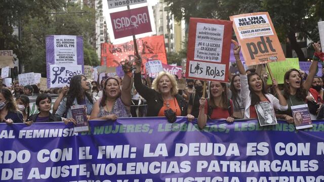 Marcha 8m por eldia mundial de la mujer en las calles de Córdoba.
Foto Facundo Luque / La Voz