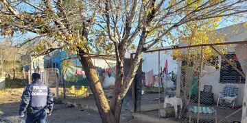 La vivienda donde resultó quemada Yamila Ayelén Herter (Ramiro Pereyra/LaVoz).