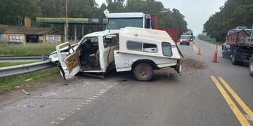 Accidente en la Ruta 3, a la altura de Cacharí