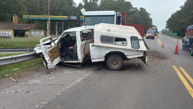 Accidente en la Ruta 3, a la altura de Cacharí