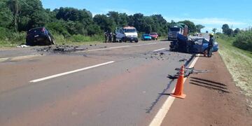Se trata de los choferes de ambos vehículos que viajaban sin acompañantes.