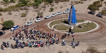 Inauguraron un imponente monumento a la Virgen del Valle en Fiambalá
