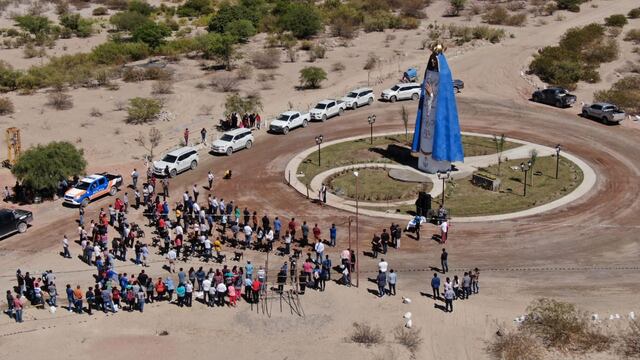 Inauguraron un imponente monumento a la Virgen del Valle en Fiambalá