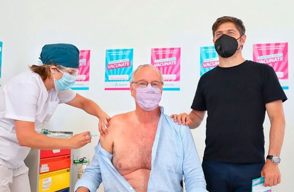 Daniel Gollan fue el primer argentino mayor de 60 años en aplicarse la vacuna Sputnik V