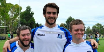 Matías juega al rugby y representará al país en el próximo Mundial de Rugby Inclusivo que se llevará a cabo en junio en Irlanda.