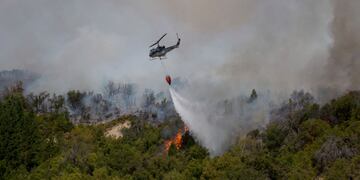 Incendio forestal en la zona de Cuesta del Ternero (Foto: Marcelo Martinez)