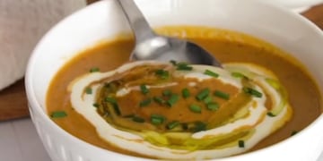 La receta para la sopa de calabaza.