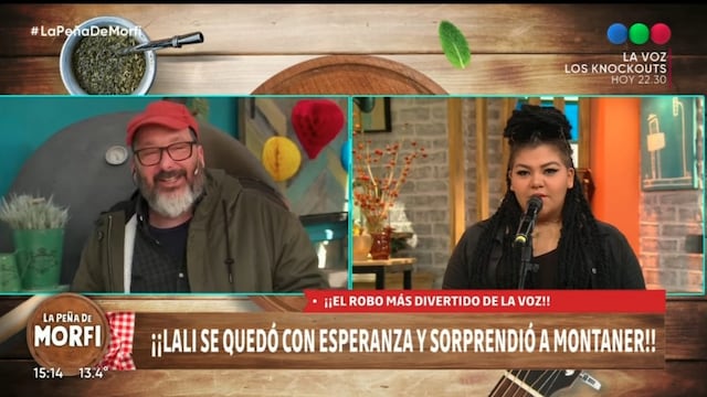 Esperanza Careri se presentó en "La Peña del Morfi"