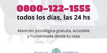La asistencia incluye consultas no urgentes por 0800-122-1555 y atención crítica 24/7 por 135, además de guardias hospitalarias.