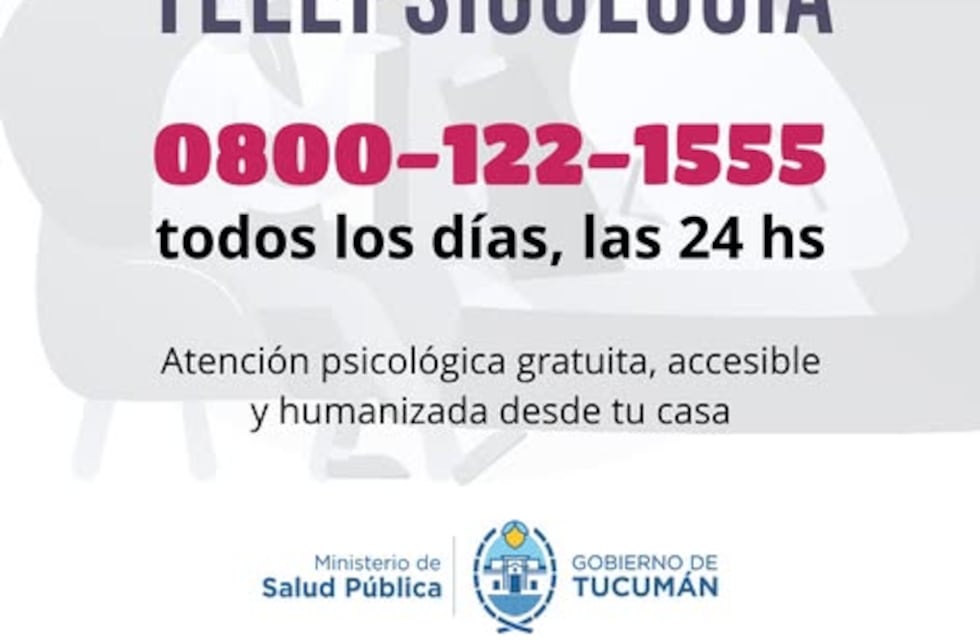 Telepsicología y línea 135: acompañamiento en salud mental durante Navidad y Año Nuevo