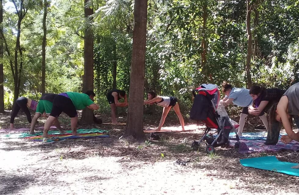 Un grupo de jóvenes organizó actividades en el Bosquecito “Norberto Besaccia”