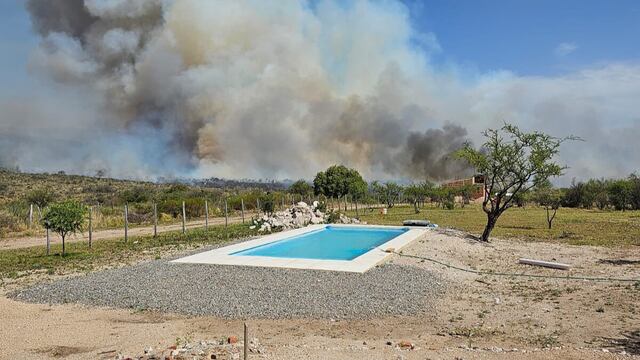 Reciente incendio en la zona de San Lorenzo, en Córdoba.