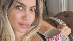 Wanda Nara posó en ropa deportiva, mostró su nuevo retoque estético y se llevó el piropo de L-Gante