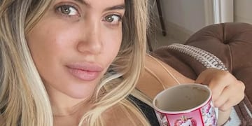 Wanda Nara enamoró a sus seguidores en las redes sociales.